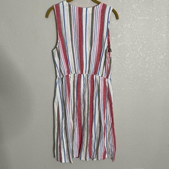 Old Navy Stripe Rainbow Button Front Dress Small - Picture 5 of 7